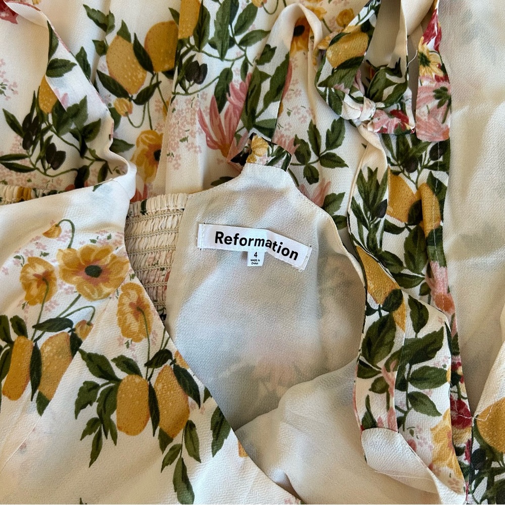 NEW Reformation Besse Midi Floral Dress - Milo Floral - Picture 7 of 13